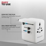 Honeywell 1 Pc 70W World Travel Adapter White – HC000070 - Image 2