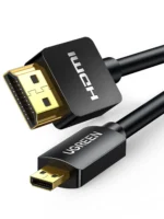 Ugreen HD127 Micro HDMI to HDMI 4K Cable Male to Male Black 1.5m-30102 - Image 3