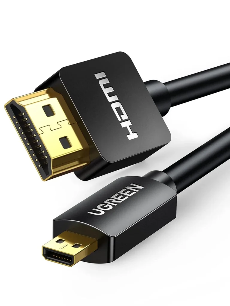 Ugreen HD127 Micro HDMI to HDMI 4K Cable Male to Male Black 1.5m-30102
