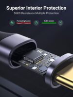 UGREEN US287 USB-A to USB-C Fast Charging Cable 3A Max Black 3m-60826 - Image 6