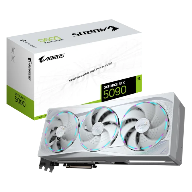 Gigabyte AORUS GeForce RTX™ 5090 STEALTH ICE 32G