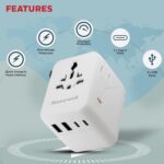 Honeywell 1 Pc 70W World Travel Adapter White – HC000070 - Image 3