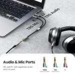 Ugreen AV140 3.5mm Female to 2 Male Audio Cable Aluminum Case (Black)-20899 - Image 7