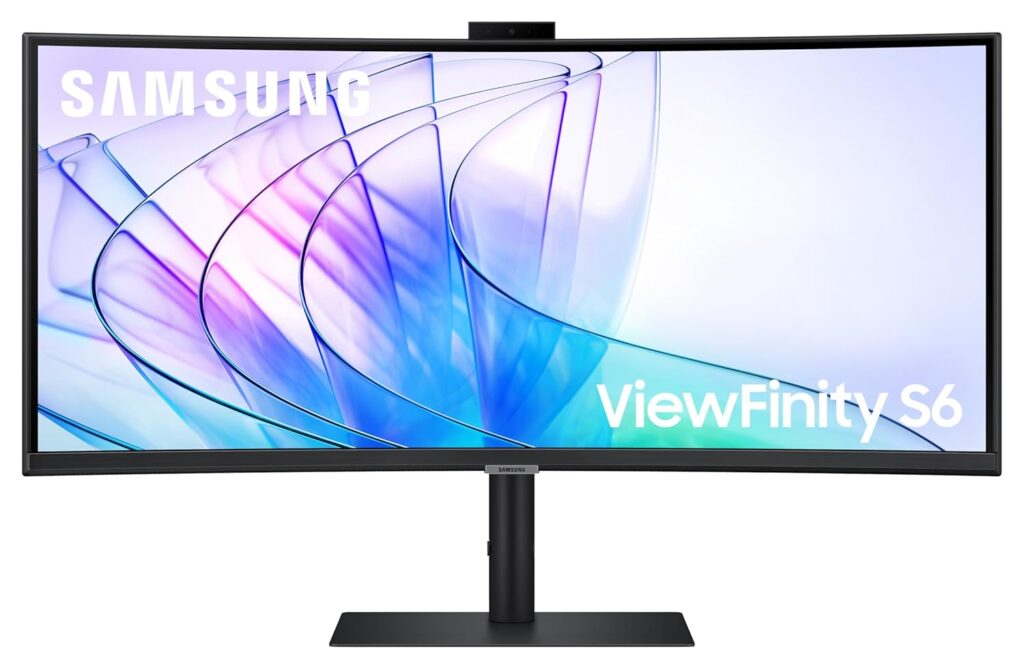 Samsung ViewFinity S6 34 Inch WQHD Curved UltraWide Monitor – LS34C650VAWXXL