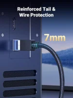 Ugreen NW153 Cat8 Pure Copper Ethernet Cable Braided 20m (Black)-30800 - Image 4