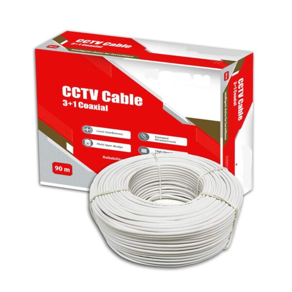 CP PLUS CP-ECC-90RS 3+1 Coaxial Cable for CCTV & Video Surveillance Systems