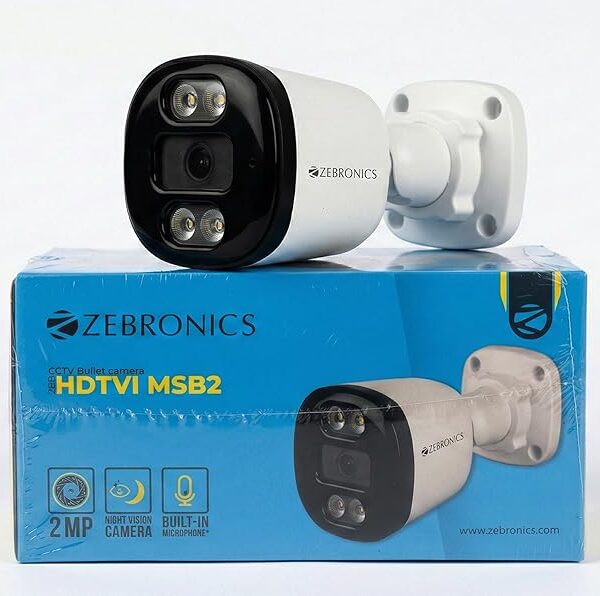 Zebronics 2MP Full Color Bullet CCTV Camera with Mic