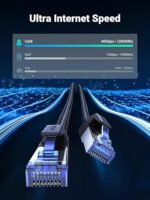 Ugreen NW153 Cat8 Pure Copper Ethernet Cable Braided 15m (Black)-30799 - Image 5