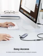 Ugreen US353 USB-C/M to USB-C/F Gen2 5A Extension Cable 1m (Black)-10387 - Image 3