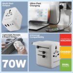 Honeywell 1 Pc 70W World Travel Adapter White – HC000070 - Image 5