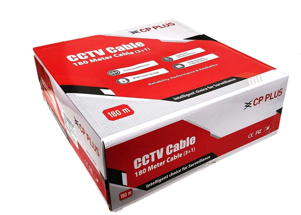 CP PLUS CP-ECC-180RS 3+1 CCTV Coaxial Surveillance Cable
