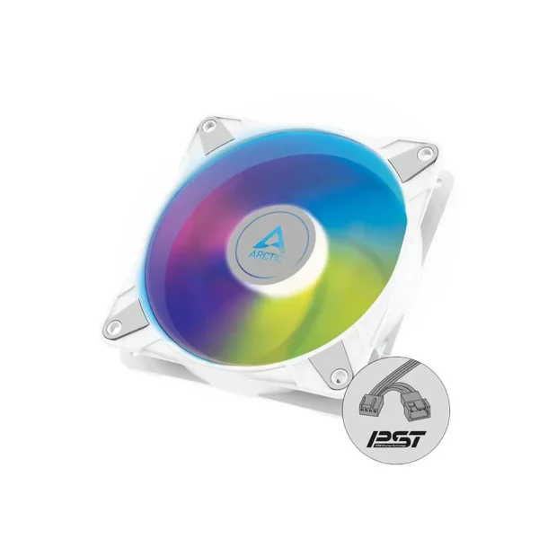 Arctic P14 Pwm Pst Argb Cabinet Fan Single Pack White