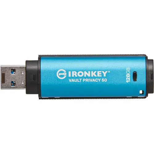 Kingston IronKey Vault Privacy 50 Series 128GB USB-A 3.2 Gen 1 Flash Drive
