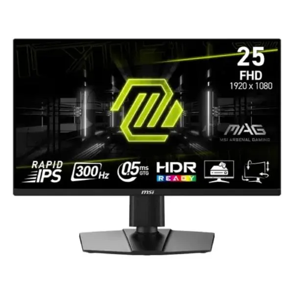 MSI MAG 255PXF 24.5” Full HD Gaming Monitor – 300Hz Rapid IPS Panel