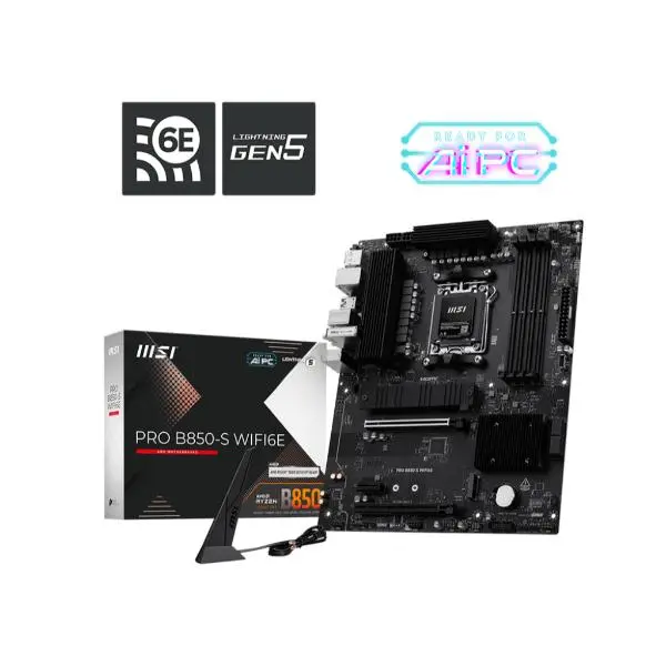 MSI PRO B850-S WIFI6E DDR5 AMD AM5 ATX Motherboard