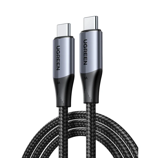 Ugreen US535 Usb-C To Usb-C Cable 240W Aluminum Case With Braid 2M (Space Gray)-90440