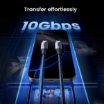 Ugreen US355 USB 3.2 Gen 2 Cable Black 1m-80150 - Image 3