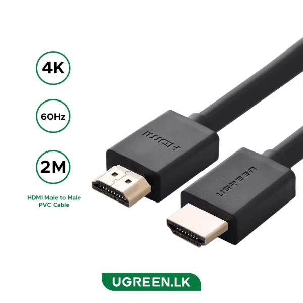 Ugreen HD104 HDMI 4K Cable Male to Male Black 2m-10107