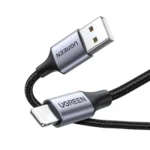 Ugreen US199 USB-A to Lightning Cable 2.4A Max Black 2m-60158