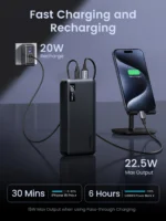 Ugreen Pb312 20000Mah Two-Way Fast Charging Power Bank - 25683 - Image 4