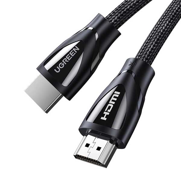 Ugreen HD140 Hdmi 8K Cable Male To Male Aluminum Alloy Shell Braided Black 2M-80403