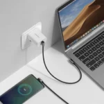 Ugreen US323 Angled USB-C Cable Aluminum Case with Braided 1m (Black)-70529 - Image 2