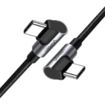 Ugreen US323 Angled USB-C Cable Aluminum Case with Braided 1m (Black)-70529