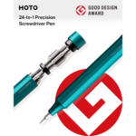 HOTO 24 in 1 Multi Bit Mini Screwdriver Set Magnetic, Manual Precision Screwdriver Set, EDC Pen Screwdriver for Eyeglasses, Electronics, Watches, Phones, Laptops, Cameras(QWLSD004) - Image 2
