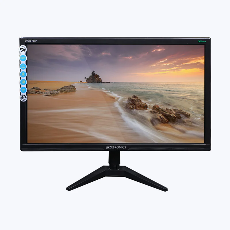 ZEBRONICS Zeb-A22 21.5" Full HD LED Monitor – Slim Bezel Design