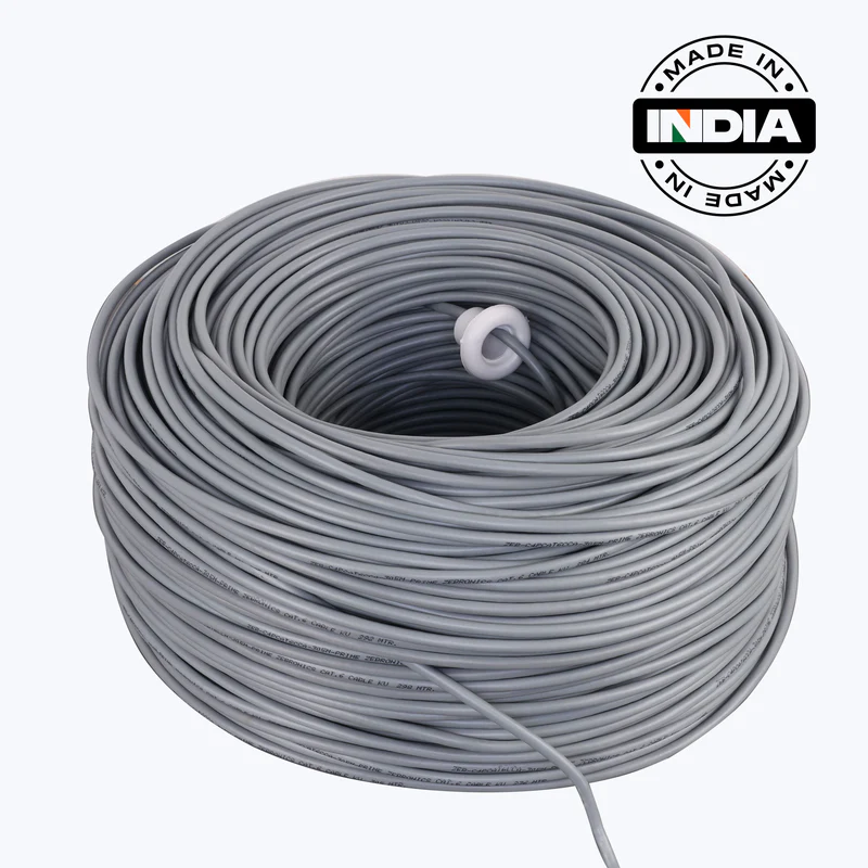 ZEBRONICS CAT6 305 Meter Pure Copper UTP LAN Cable Roll for High-Speed Networking