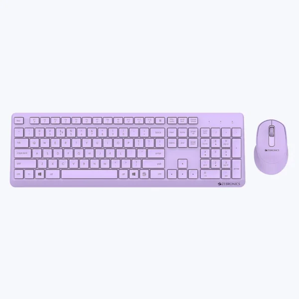 Zebronics Companion 200 USB Keyboard & Mouse Combo –Purple