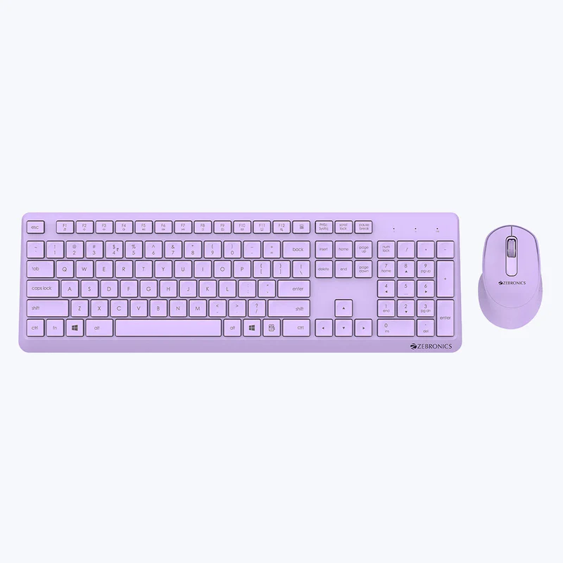 Zebronics Companion 200 USB Keyboard & Mouse Combo –Purple