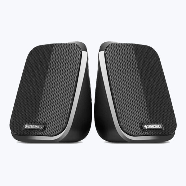 ZEBRONICS Zeb-Fame 5W 2.0 Multimedia Speakers – Black Edition