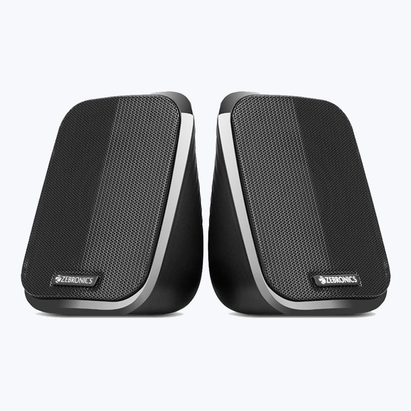 ZEBRONICS Zeb-Fame 5W 2.0 Multimedia Speakers – Black Edition