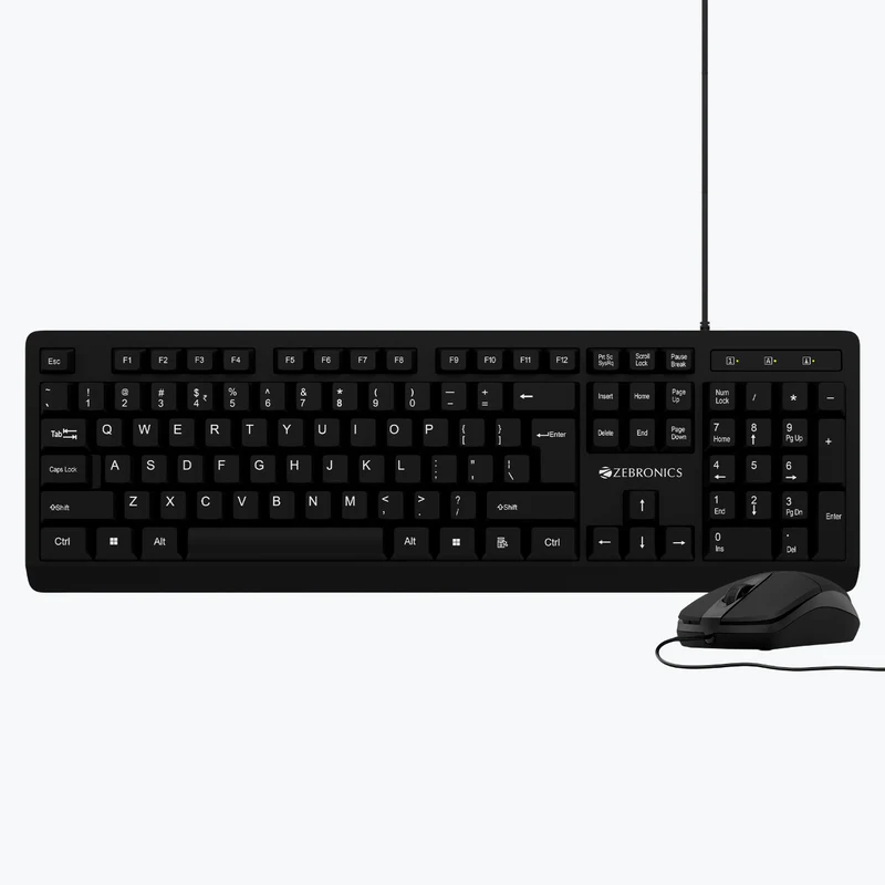 Zebronics Judwaa 950 USB Multimedia Keyboard & Mouse Combo – Black