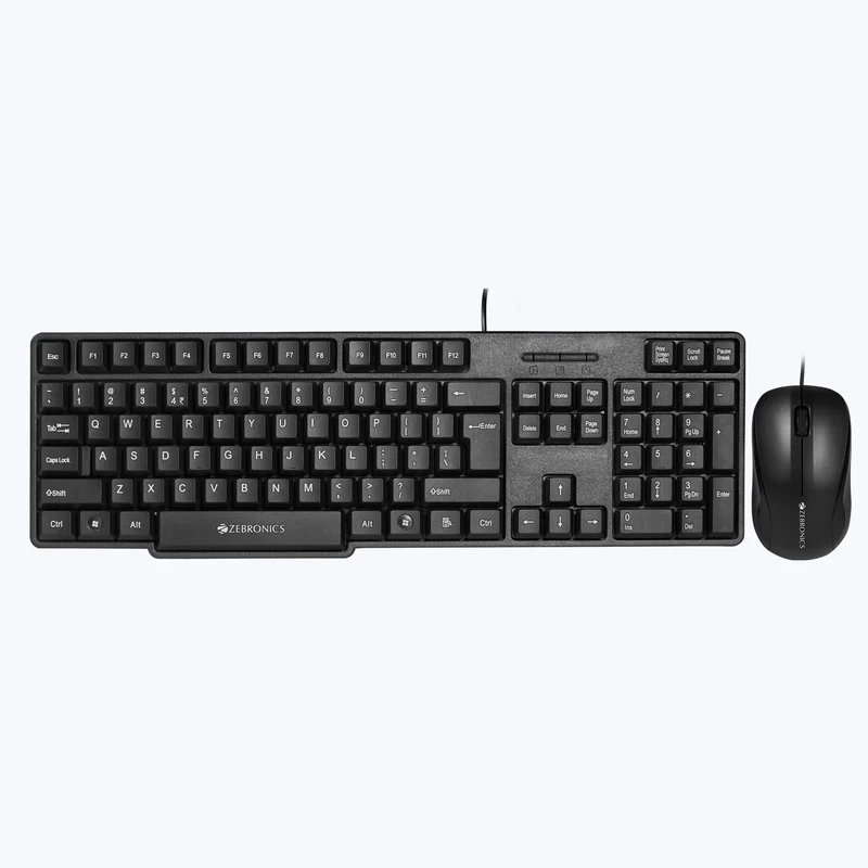 Zebronics Judwaa 850 USB Keyboard & Mouse Combo – Black
