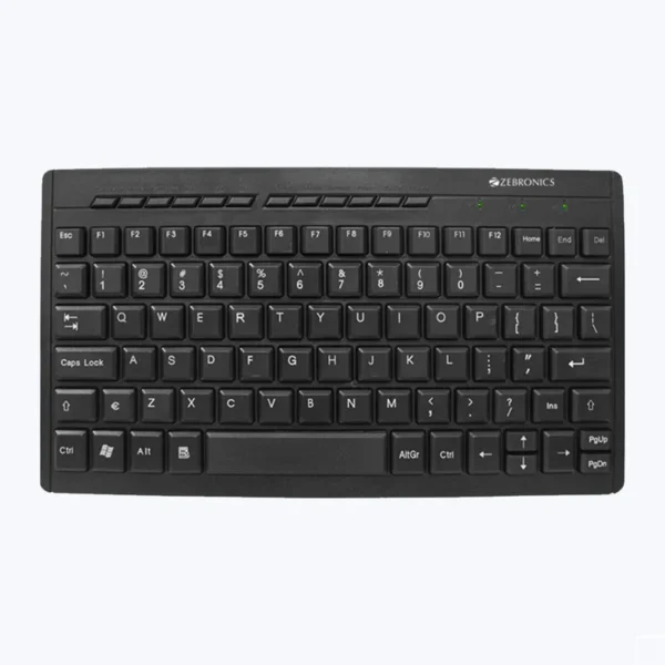 Zebronics Zeb-K04 USB Mini Multimedia Keyboard – Black