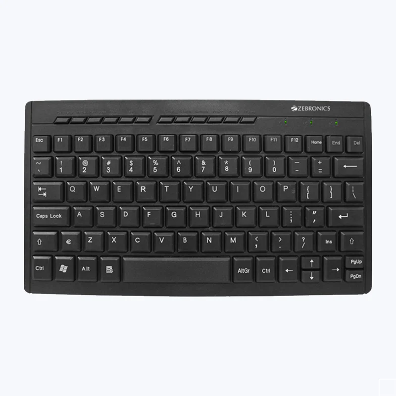 Zebronics Zeb-K04 USB Mini Multimedia Keyboard – Black