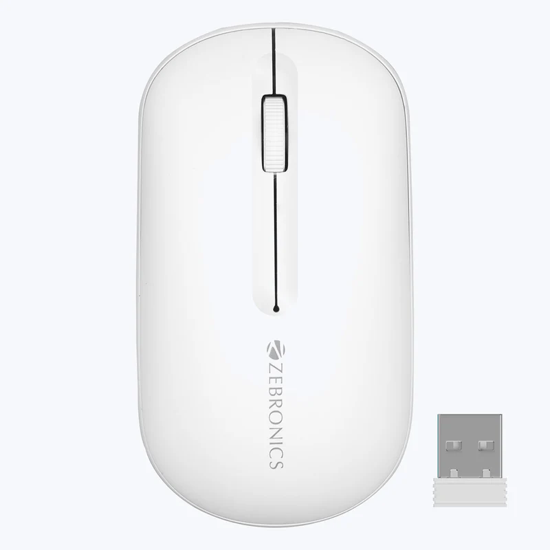Zebronics Zeb Pulse Wireless Mouse – WHITE