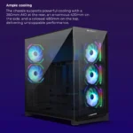 Zebronics Zeb-Shadow Core Premium Black Gaming PC Cabinet - Image 5