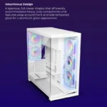 Zebronics Zeb-Shadow Core Premium White Gaming PC Cabinet - Image 5