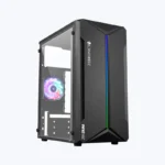 ZEB-ZIUM Mini Tower Gaming Cabinet | Tempered Glass PC Case black