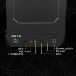 ZEB-ZIUM Mini Tower Gaming Cabinet | Tempered Glass PC Case - Image 4