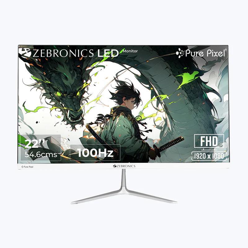 ZEBRONICS Zeb-A25FHD 24" Full HD LED Monitor – Slim Bezel Design