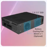 Zebronics Trim mATX Slim PC Cabinet – Black - Image 3