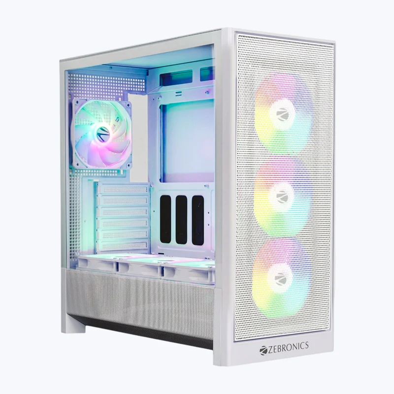 Zebronics ZEB-VALOR 10 Gaming Cabinet white