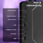 ZEB-ZIUM 10 Mid Tower Gaming Cabinet | Acrylic Side Panel PC Case - Image 3