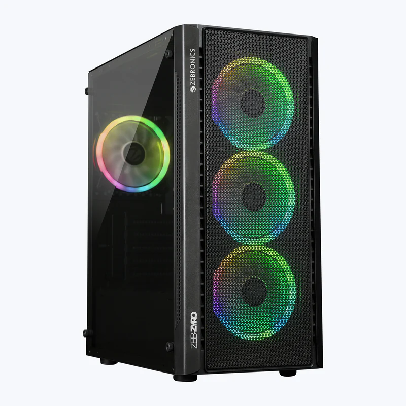 Zebronics Zeb-Cyro Premium Gaming Cabinet BLACK