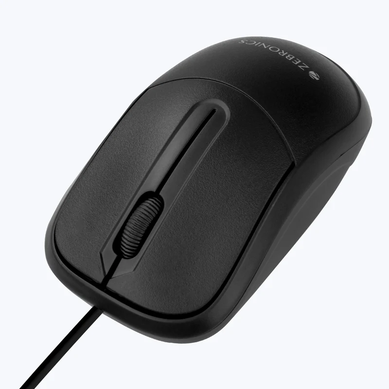 Zebronics Zeb Comfort Plus Wired Mouse – Black