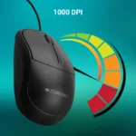 Zebronics Zeb Comfort Plus Wired Mouse – Black - Image 5